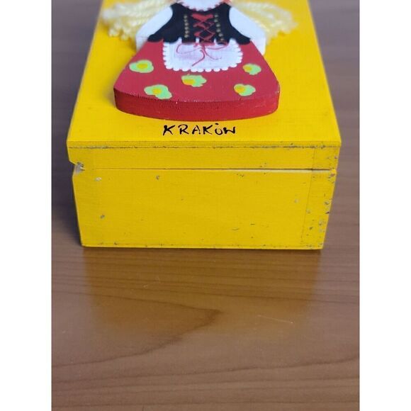 Wooden Doll Trinket Box #A20 - Picture 4 of 9